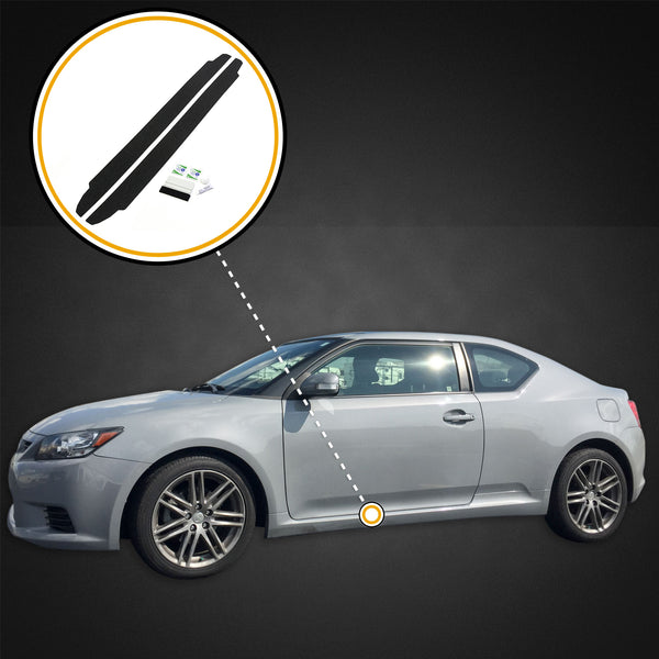Red Hound Auto Door Entry Guards Scratch Shield Compatible with Scion tC 2011-2016 2pc Kit Protector Paint Cover