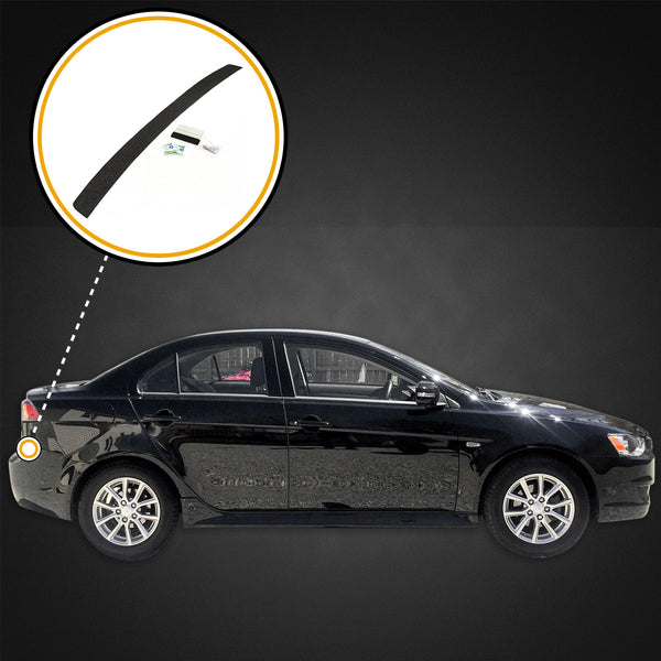 Rear Bumper Scuff Scratch Protector 2008-2017 Compatible with Mitsubishi Lancer 1pc Shield Cover (is Not Compatible with Evolution, EVO, Ralliart, Sportback)