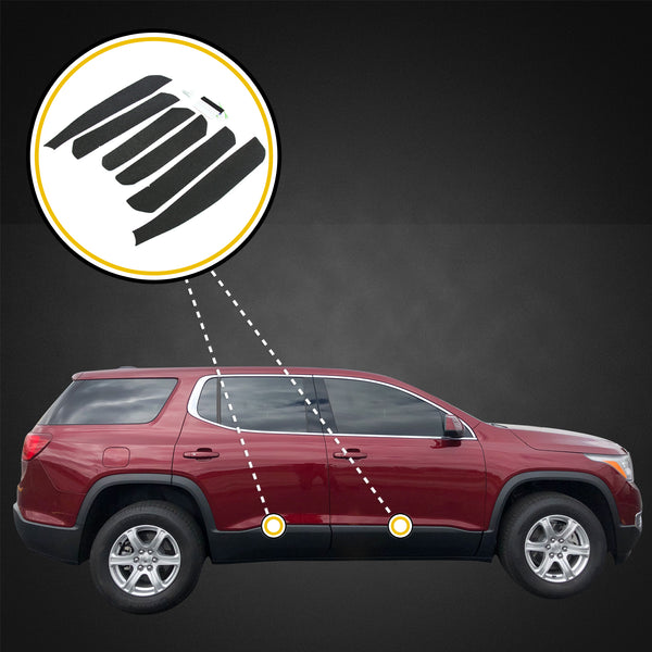 Red Hound Auto Door Entry Guard Scratch Shield Compatible with GMC Acadia 2017-2019 4 Door 6pc Custom Fit Door Sill Scuff Paint Protector