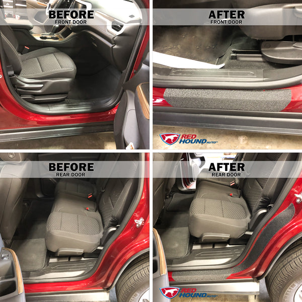 Red Hound Auto Door Entry Guard Scratch Shield Compatible with GMC Acadia 2017-2019 4 Door 6pc Custom Fit Door Sill Scuff Paint Protector