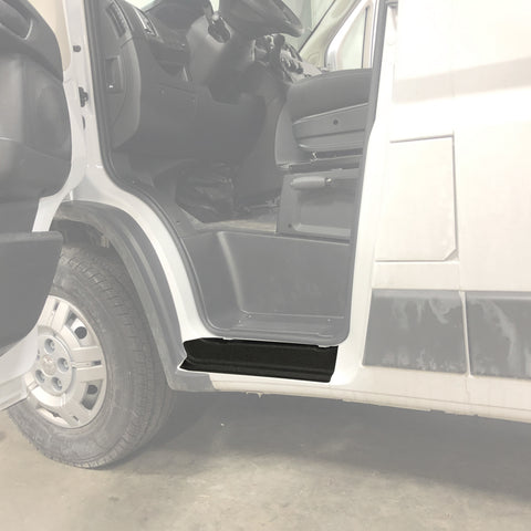 Red Hound Auto Door Entry Guard Scratch Shield Compatible with Dodge Ram Promaster 1500 2500 3500 2014-2023 2 Door 2pc Custom Fit Door Sill Scuff Paint Protector