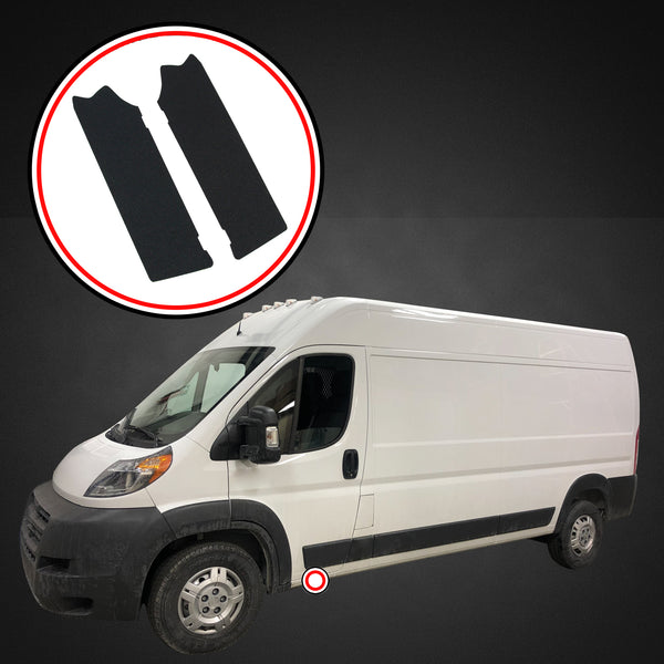 Red Hound Auto Door Entry Guard Scratch Shield Compatible with Dodge Ram Promaster 1500 2500 3500 2014-2023 2 Door 2pc Custom Fit Door Sill Scuff Paint Protector