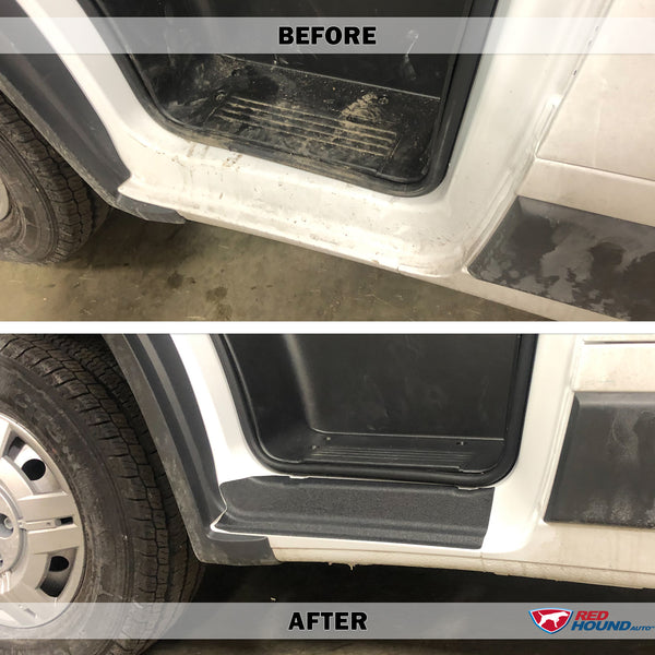 Red Hound Auto Door Entry Guard Scratch Shield Compatible with Dodge Ram Promaster 1500 2500 3500 2014-2023 2 Door 2pc Custom Fit Door Sill Scuff Paint Protector