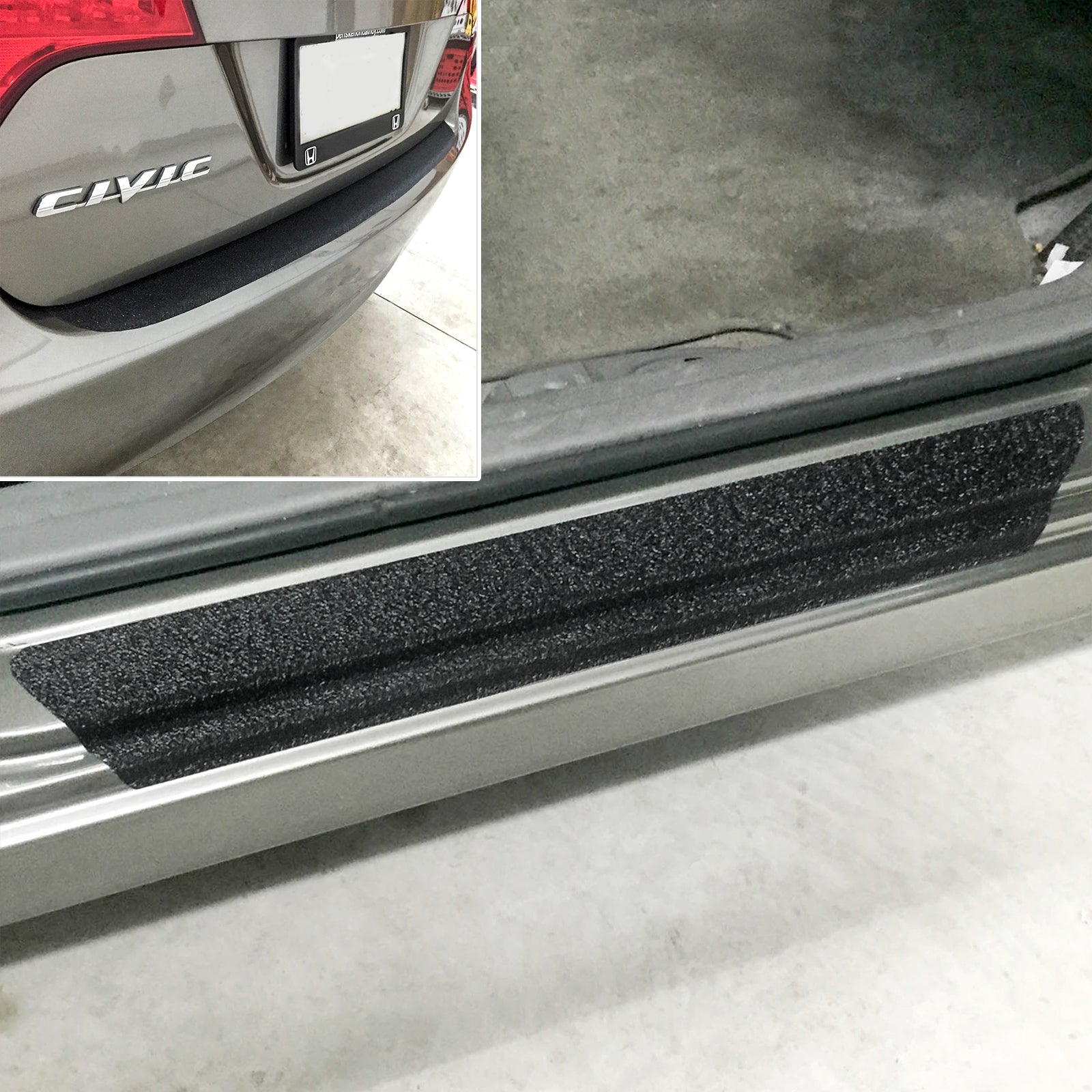 Red Hound Auto 2006-11 Compatible with Honda Civic 7pc Door Sill Step Protector Bumper Threshold Shield Pads Paint Protection