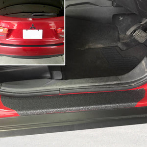 Red Hound Auto 2011-2015 Compatible with Mitsubishi Outlander Sport ASX 7pc Door Sill Step Protector Bumper Shield Paint Protection Guard