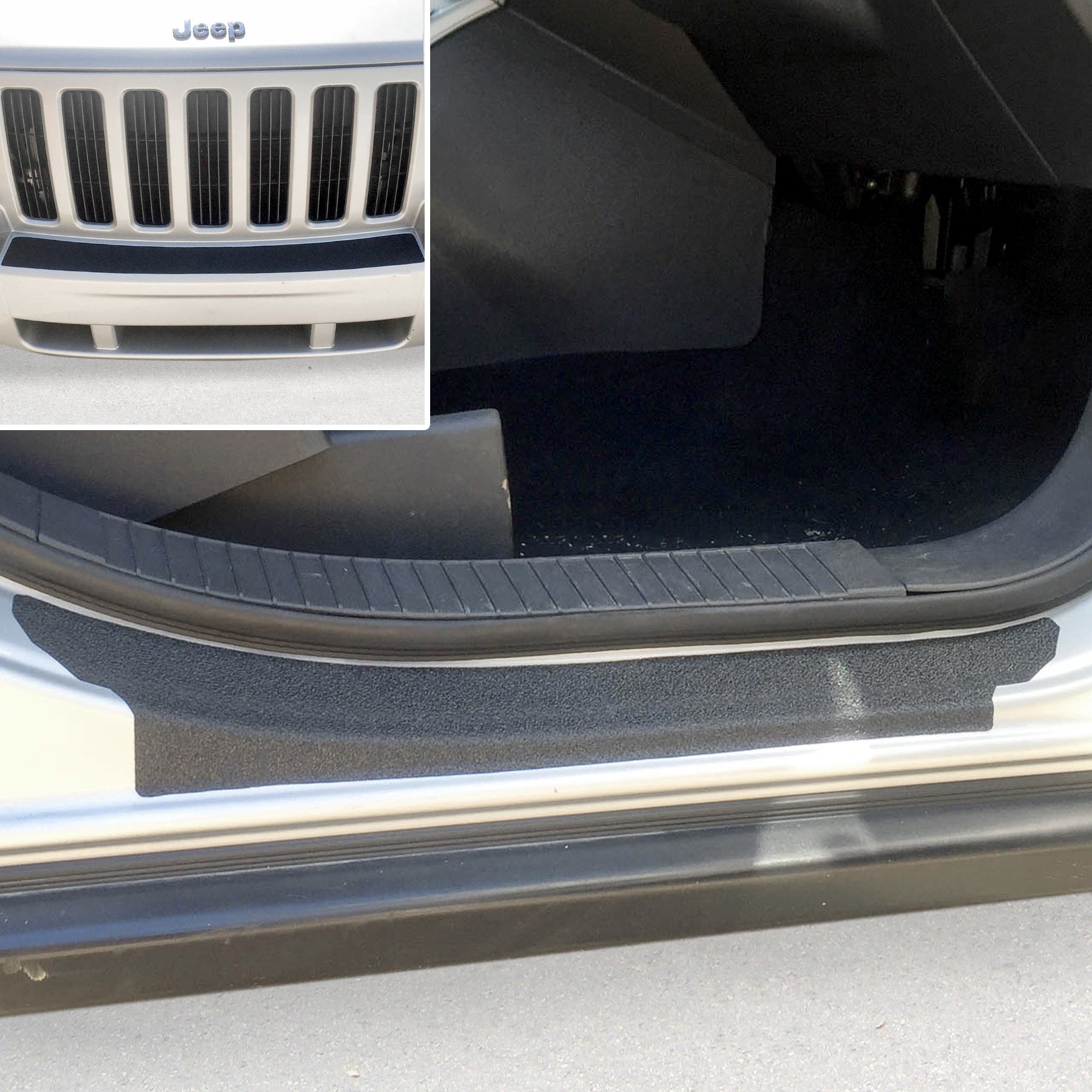 Red Hound Auto Door Entry Guards & Front Bumper Scratch Shield 2007-2016 Compatible with Jeep Compass 7pc Kit Bra Paint Protector