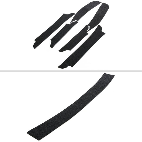 Red Hound Auto Door Entry Guards & Front Bumper Scratch Shield 2007-2016 Compatible with Jeep Compass 7pc Kit Bra Paint Protector