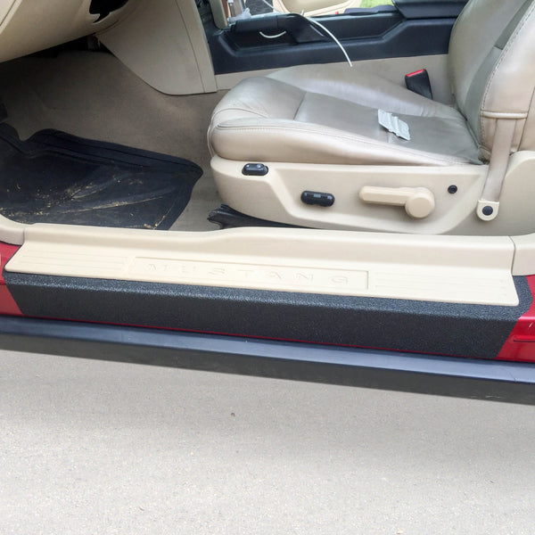 Red Hound Auto Door Entry Guards Bumper Scratch Shield 2005-2009 Compatible with Ford Mustang 3pc Kit Bra Paint Protector