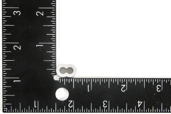 5/32 Inches Aluminum Wire Rope and Cable Line End Double Barrel Ferrule - Qty 10