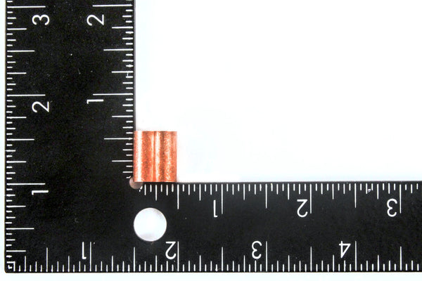 1/8 Inches Copper Wire Rope and Cable Line End Double Barrel Ferrule - Qty 10