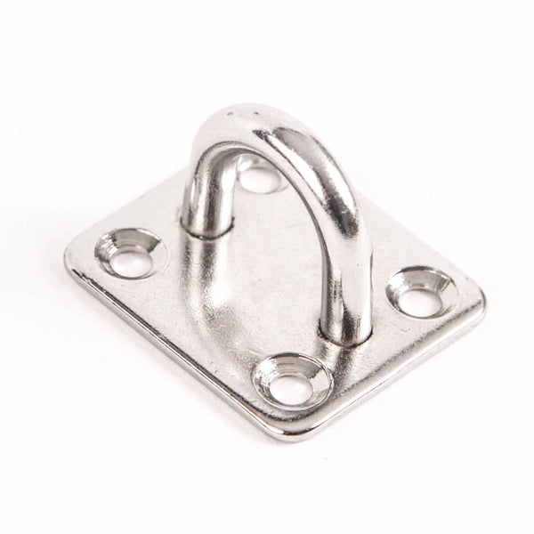 Red Hound Auto 100 Stainless Steel 316 6mm Square Eye Plates 1/4 Inches Marine SS Pad Boat Rigging