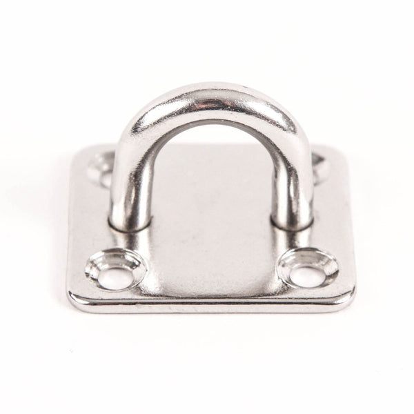 Red Hound Auto 50 Stainless Steel 316 6mm Square Eye Plates 1/4 Inches Marine SS Pad Boat Rigging
