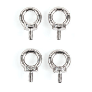 Red Hound Auto 4 Stainless Steel DIN 580 Machine Shoulder Lifting Eye Bolts M6 316SS Marine 6mm