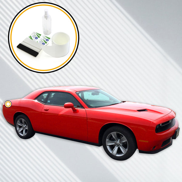Red Hound Auto Rear Bumper Paint Protection Film Compatible with 2015-2019 Dodge Challenger 1pc Custom Guard Clear Applique Cover Premium Self Healing