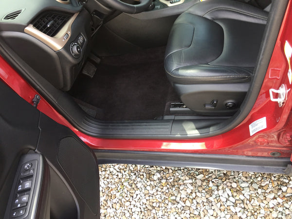 Red Hound Auto Door Sill Paint Protection Film Compatible with Jeep Cherokee 2014 2015 2016 2017 2018 2019 6pc PPF Custom Clear Protector Invisible Cover
