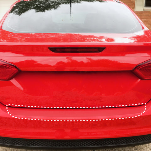 Red Hound Auto Rear Bumper Paint Protection Film 2012-2018 Compatible with Ford Focus 1pc Custom Guard Clear Applique Cover Premium Self Healing Invisible Cover Wet Install