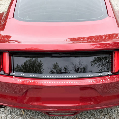 Red Hound Auto Rear Bumper Paint Protection Film 2015-2017 Compatible with Ford Mustang 1pc Custom Guard Clear Applique Cover Premium Self Healing Invisible Cover Wet Install