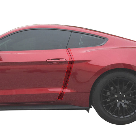 Red Hound Auto Door Edge Lip Guards 2015-2018 Compatible with Ford Mustang 2pc Clear Paint Protector Film Not Universal Pre-Cut Custom Fit