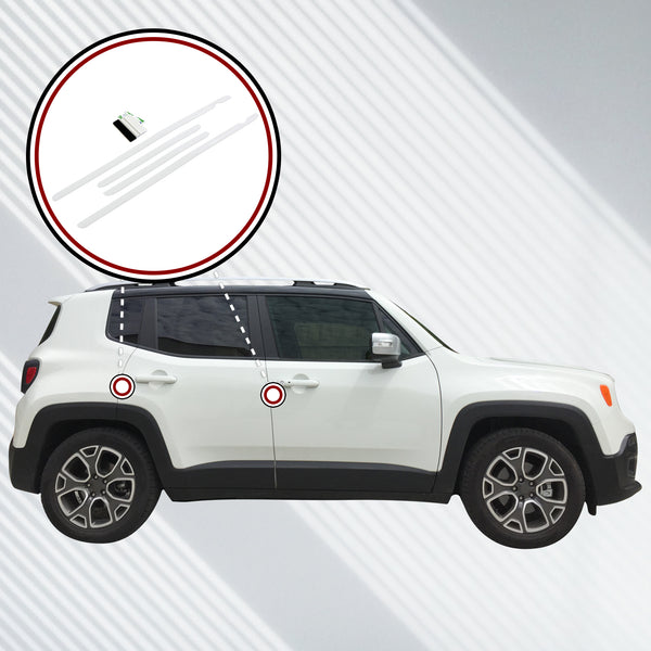 Red Hound Auto Door Edge Lip Guards 2015-2018 Compatible with Jeep Renegade 4pc Clear Paint Protector Film Not Universal Pre-Cut Custom Fit