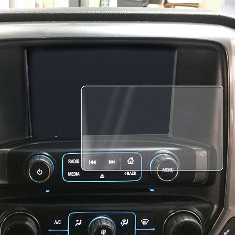 2014-2018 Compatible with Chevy GMC Silverado Sierra 1500 MyLink Intellink Screen Saver 1pc Custom Fit Invisible High Clarity Touch Display Protector Minimizes Fingerprinting 8 Inch