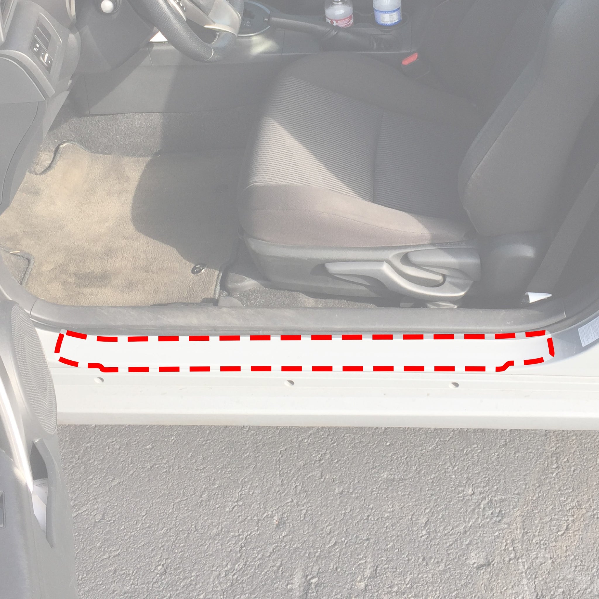 Red Hound Auto Door Sill Paint Protection Film Compatible with Scion tC 2011 2012 2013 2014 2015 2016 2pc PPF Custom Clear Protector Invisible Cover