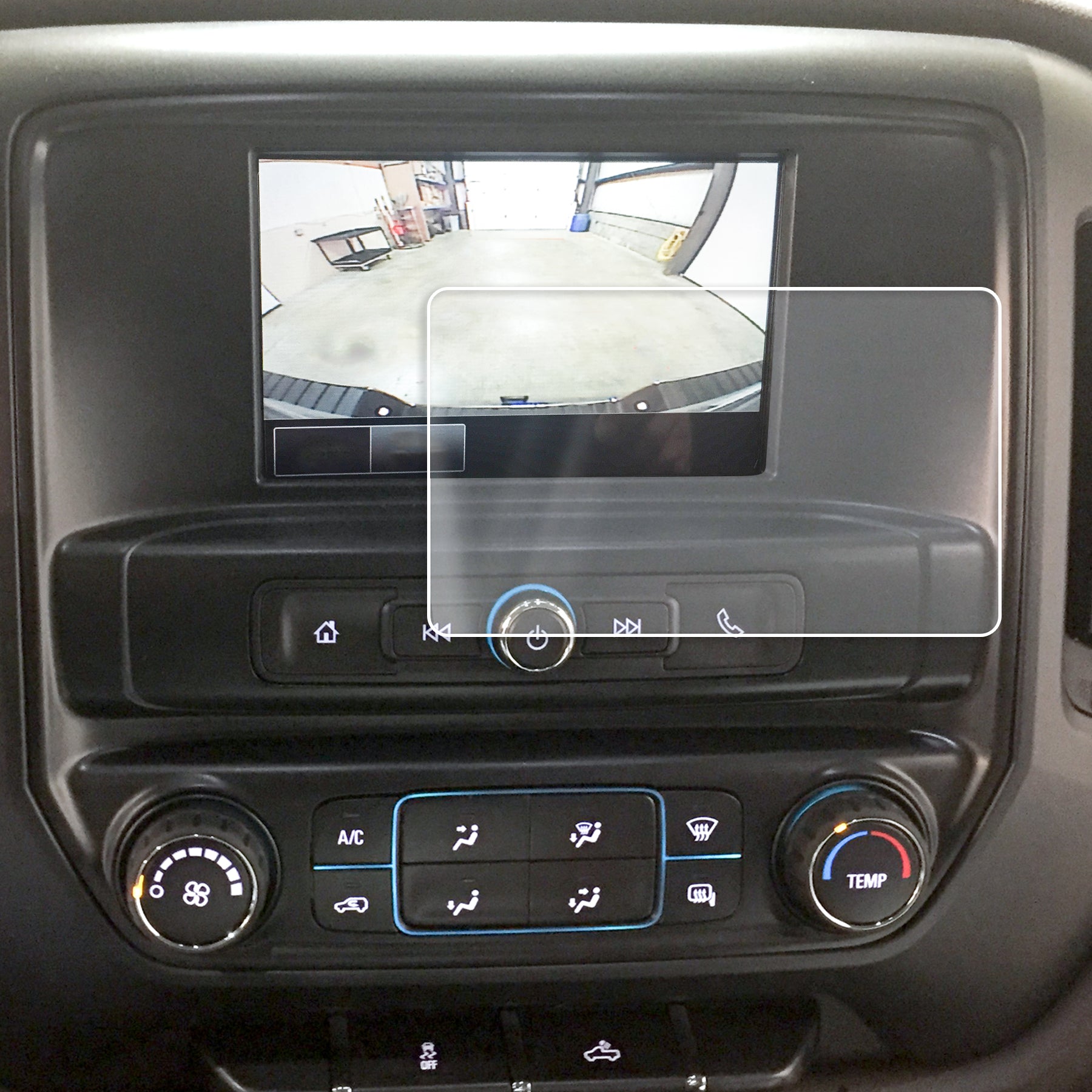 2014-2018 Compatible with Chevy Silverado MyLink Screen Saver 1pc Custom Fit Invisible High Clarity Touch Display Protector Minimizes Fingerprinting 7 Inch