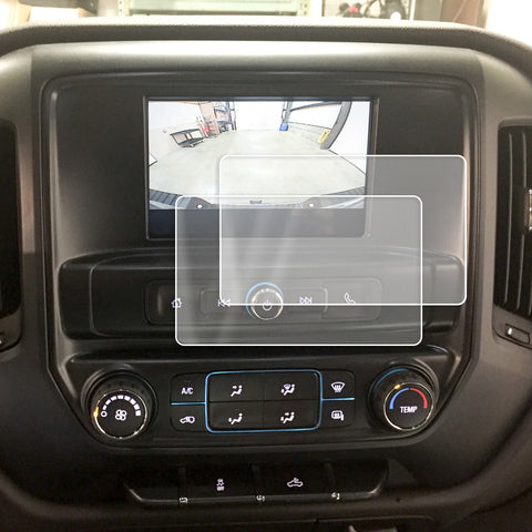 2014-2018 Compatible with Chevy Silverado MyLink Screen Saver 2pc Custom Fit Invisible High Clarity Touch Display Protector Minimizes Fingerprinting 7 Inch