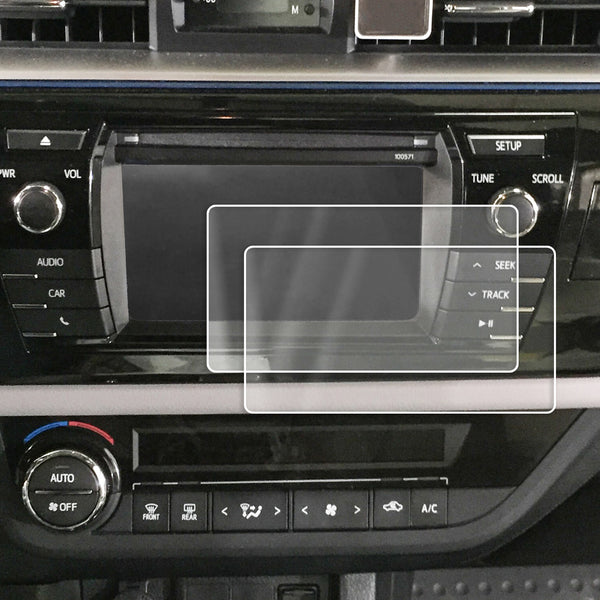 2015-2017 Compatible with Toyota Corolla Entune Screen Saver 2pc Custom Fit Invisible High Clarity Touch Display Protector Minimizes Fingerprinting 6.1 Inch