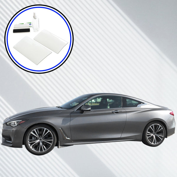 Red Hound Auto 2017-2018 Compatible with Infiniti Q50 Q60 InTouch Intuition Screen Saver 2pc Custom Invisible High Clarity Touch Display Protector Minimizes Fingerprinting 8 Inch Upper 7 Inch Lower