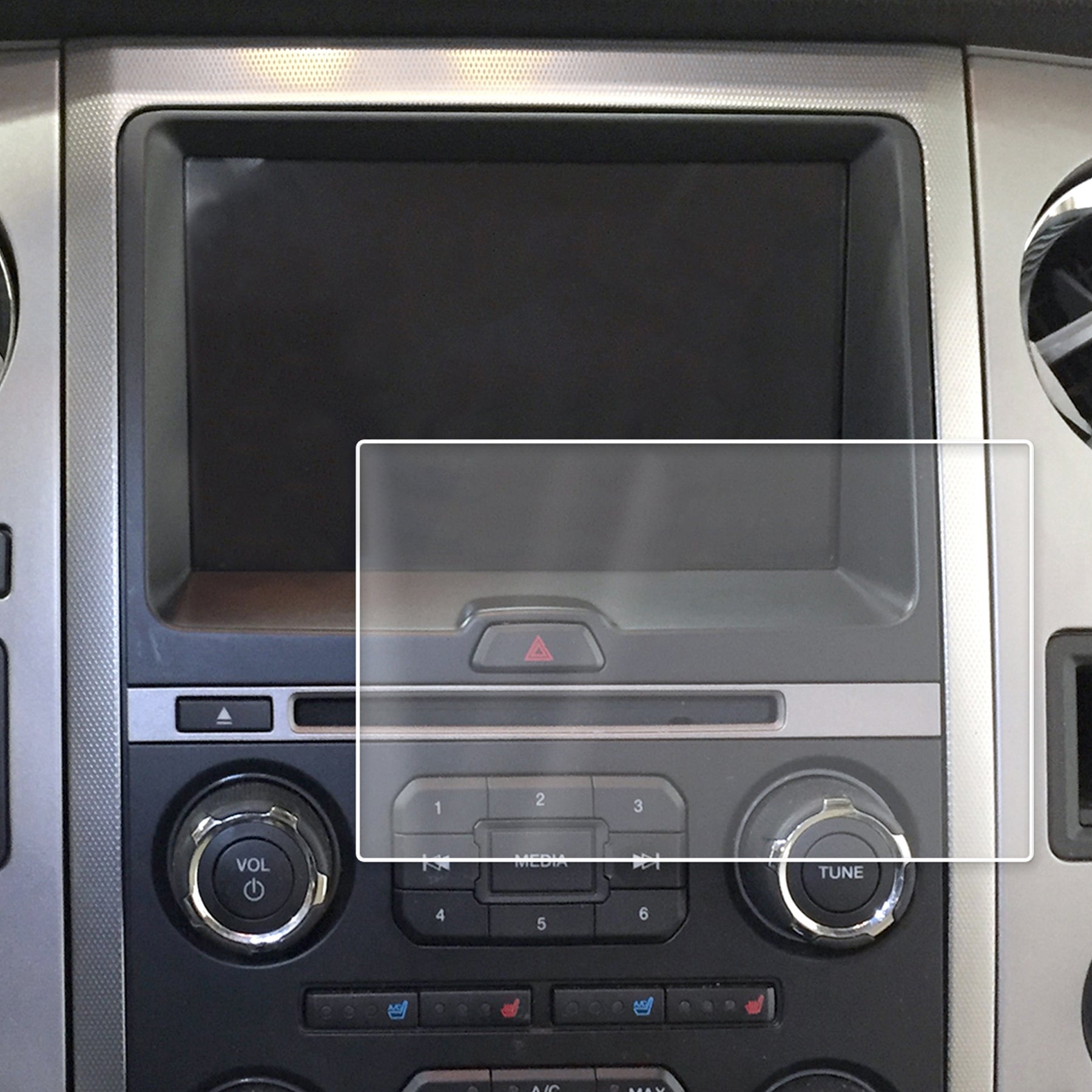 Red Hound Auto Touch Display Protector 2015-2018 Compatible with Ford Expedition MyFord Screen Saver 1pc Custom Fit Invisible High Clarity Minimizes Fingerprinting 8 Inch