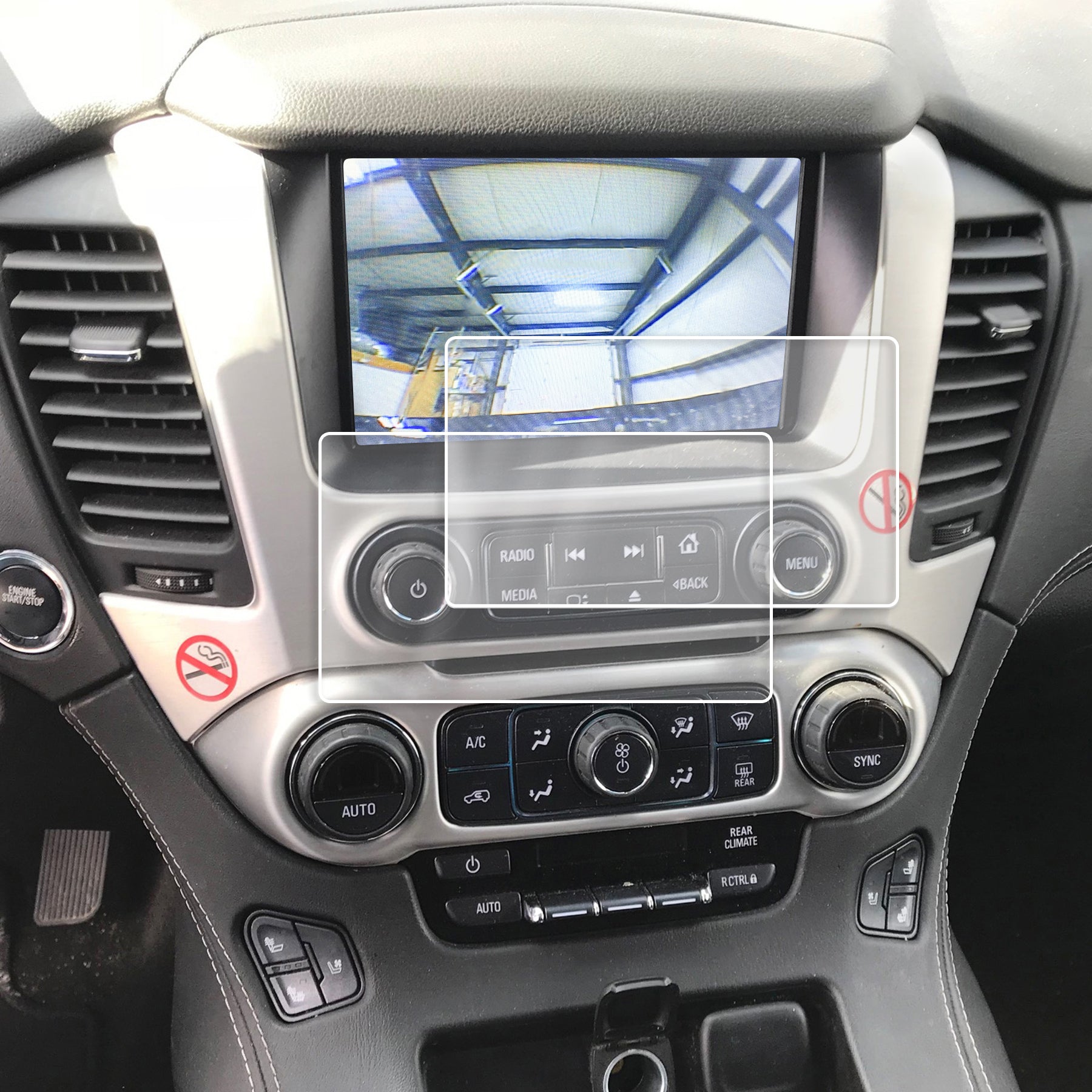 Red Hound Auto 2015-2018 Compatible with GMC Yukon, Yukon XL, Denali Intellilink Screen Saver 2pc Custom Fit Invisible High Clarity Touch Display Protector Minimizes Fingerprinting 8 Inch