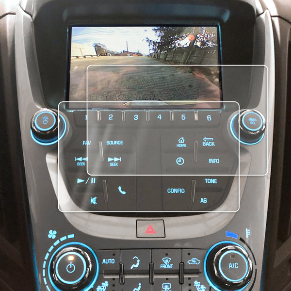 Red Hound Auto 2012-2018 Compatible with Chevy Equinox MyLink Screen Saver 2pc Custom Fit Invisible High Clarity Touch Display Protector Minimizes Fingerprinting 7 Inch