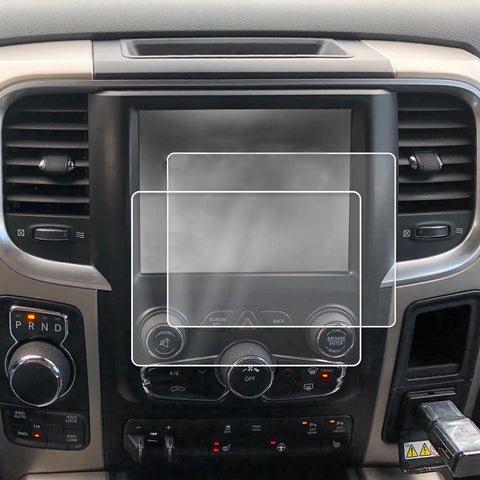 Red Hound Auto Screen Protector Compatible with 2013-2018 Dodge Ram 1500 2500 3500 with 8.4 Inch Uconnect - Set of 2 - Custom Fit Invisible High Clarity Touch Display Protector Minimizes Fingerprints