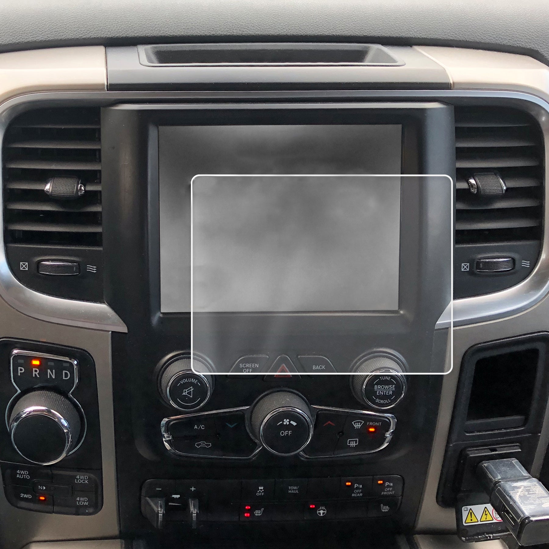 Red Hound Auto 2013-2018 Compatible with Dodge Ram 1500 2500 3500 Uconnect Screen Saver 1pc Custom Fit Invisible High Clarity Touch Display Protector Minimizes Fingerprinting 8.4 Inch