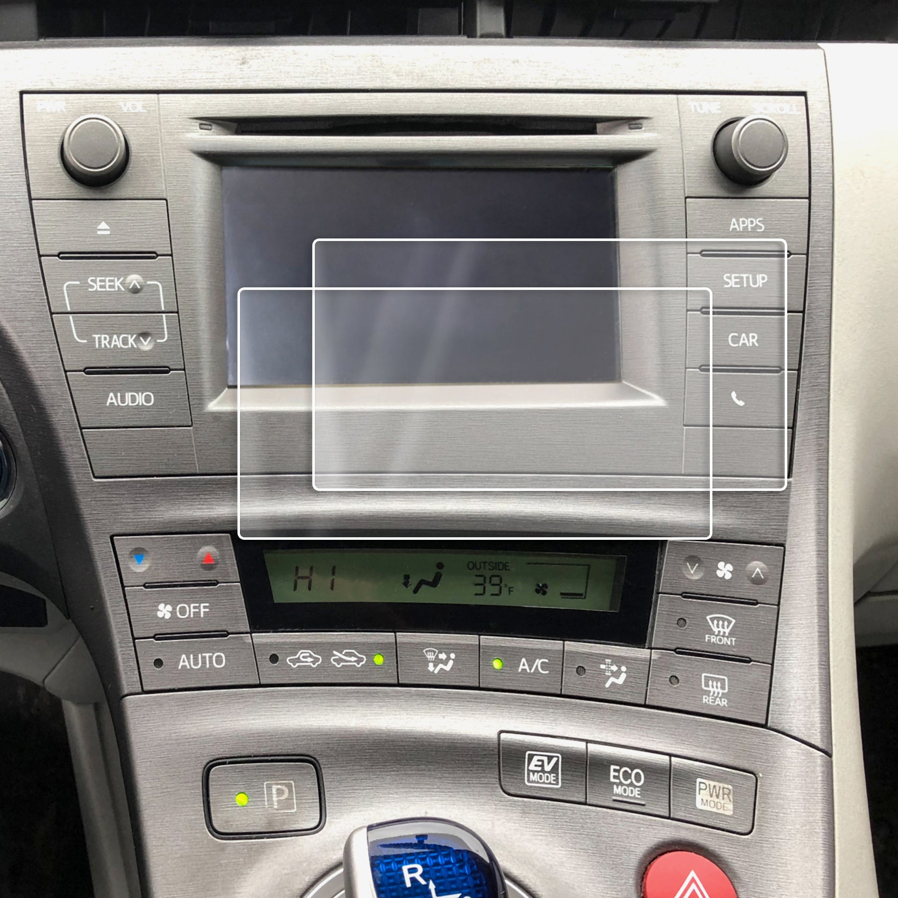 Red Hound Auto 2012-2018 Compatible with Toyota Prius Entune Screen Saver 2pc Custom Fit Invisible High Clarity Touch Display Protector Minimizes Fingerprinting 3rd Gen 6.1 Inch