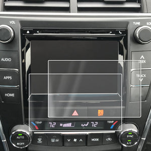 Red Hound Auto 2014-2017 Compatible with Toyota Camry Entune Screen Saver 2pc Custom Fit Invisible High Clarity Touch Display Protector Minimizes Fingerprinting 7 Inch