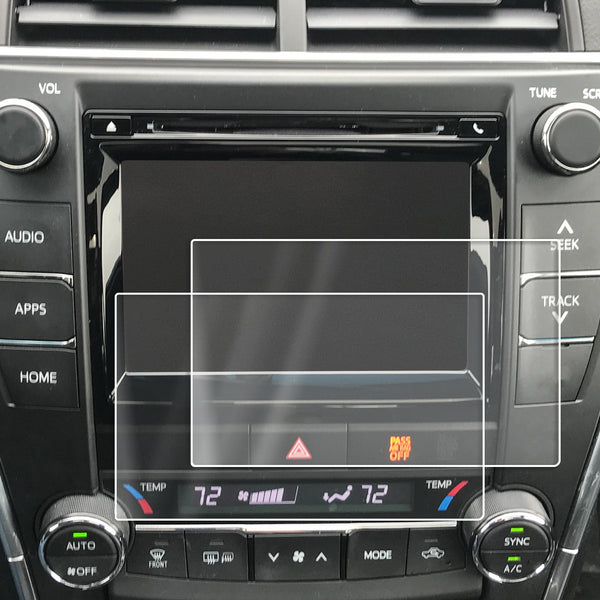 Red Hound Auto 2014-2017 Compatible with Toyota Camry Entune Screen Saver 2pc Custom Fit Invisible High Clarity Touch Display Protector Minimizes Fingerprinting 7 Inch