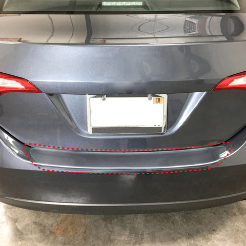 Red Hound Auto Rear Bumper Paint Protection Film Compatible with Toyota Corolla 2014-2019 4dr Sedan 1pc PPF Custom Clear Self Healing Invisible Cover
