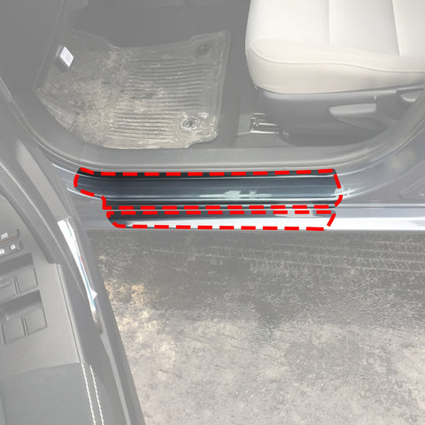 Red Hound Auto Door Sill Paint Protection Film Compatible with Toyota Corolla 2014 2015 2016 2017 2018 2019 4 Door 10 Piece PPF Custom Clear Protector Invisible Cover