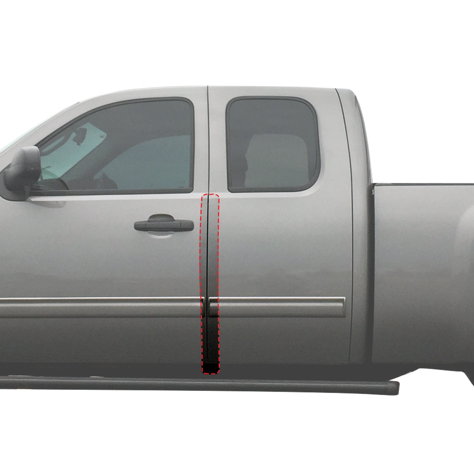 Red Hound Auto Door Edge Lip Guards 2007-2013 Compatible with Chevy GMC Silverado Sierra Extended Cab 4pc Door Lip Edge Clear Paint Protector Film Not Universal Pre-Cut Custom Fit
