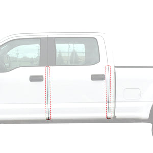 Red Hound Auto Door Edge Lip Guards Compatible with Ford F-150 F150 Crew Cab 2015 2016 2017 2018 2019 4pc 4 Door Clear Paint Protector Film Not Universal Pre-Cut Custom Fit
