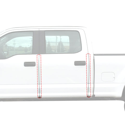 Red Hound Auto Door Edge Lip Guards 2017-2019 Compatible with Ford Super Duty F250/F350 Crew Cab 4pc Clear Paint Protector Film Not Universal Pre-Cut Custom Fit