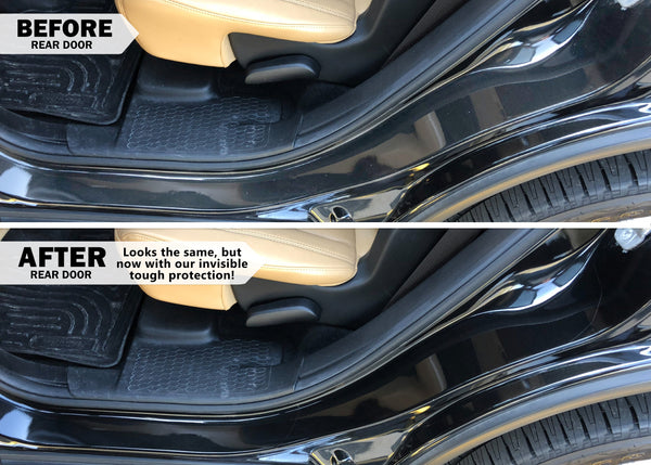 Red Hound Auto Door Sill Paint Protection Film Compatible with Dodge Durango 2011-2019 4 Door 6 Piece PPF Custom Clear Protector Invisible Cover