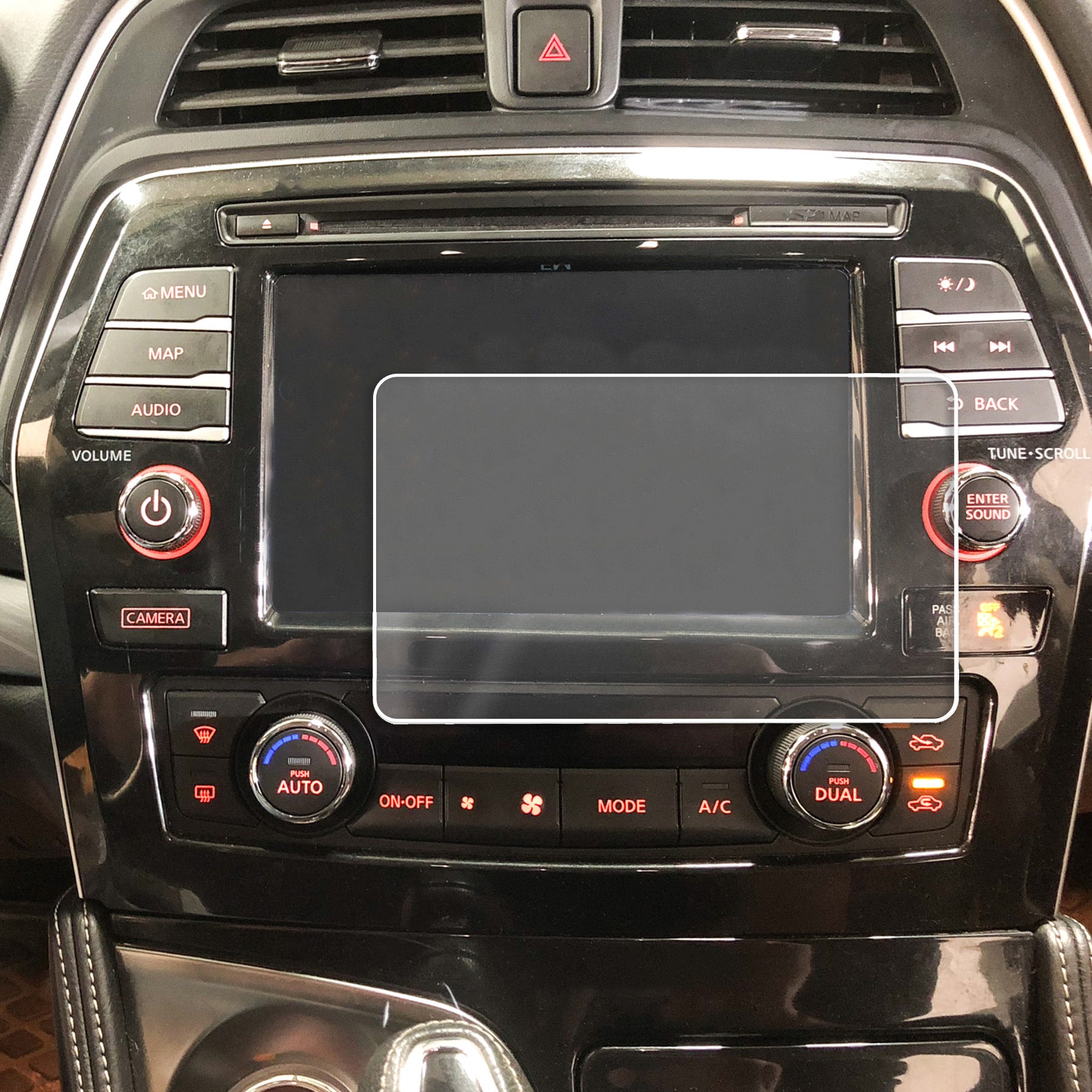 Red Hound Auto Screen Saver 1pc Compatible with Nissan Maxima 2016-2019 Invisible High Clarity Touch Display Protector Minimizes Fingerprints Connect 8 Inch