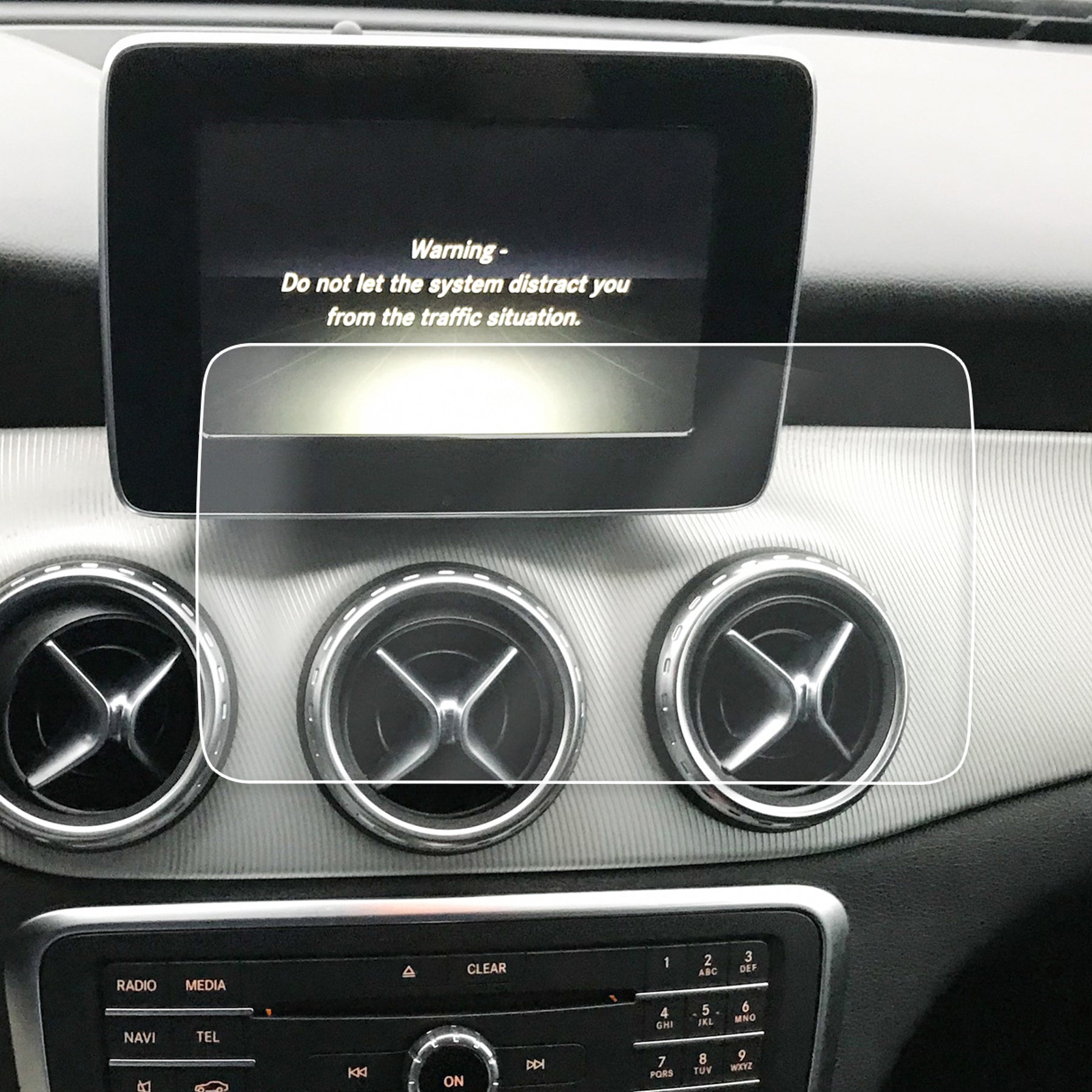 Red Hound Auto 2017-2018 Compatible with Mercedes-Benz GLC 43 COMAND Screen Saver 1pc Invisible High Clarity Touch Display Protector Minimizes Fingerprints 8.4 Inch