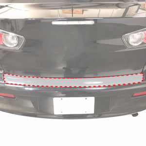 Rear Bumper Paint Protection Film Compatible with Mitsubishi Lancer 2008-2017 1pc PPF Custom Perfect Fit Clear Self Healing Invisible Cover (not compatible with Evolution, EVO, Ralliart, Sportback)