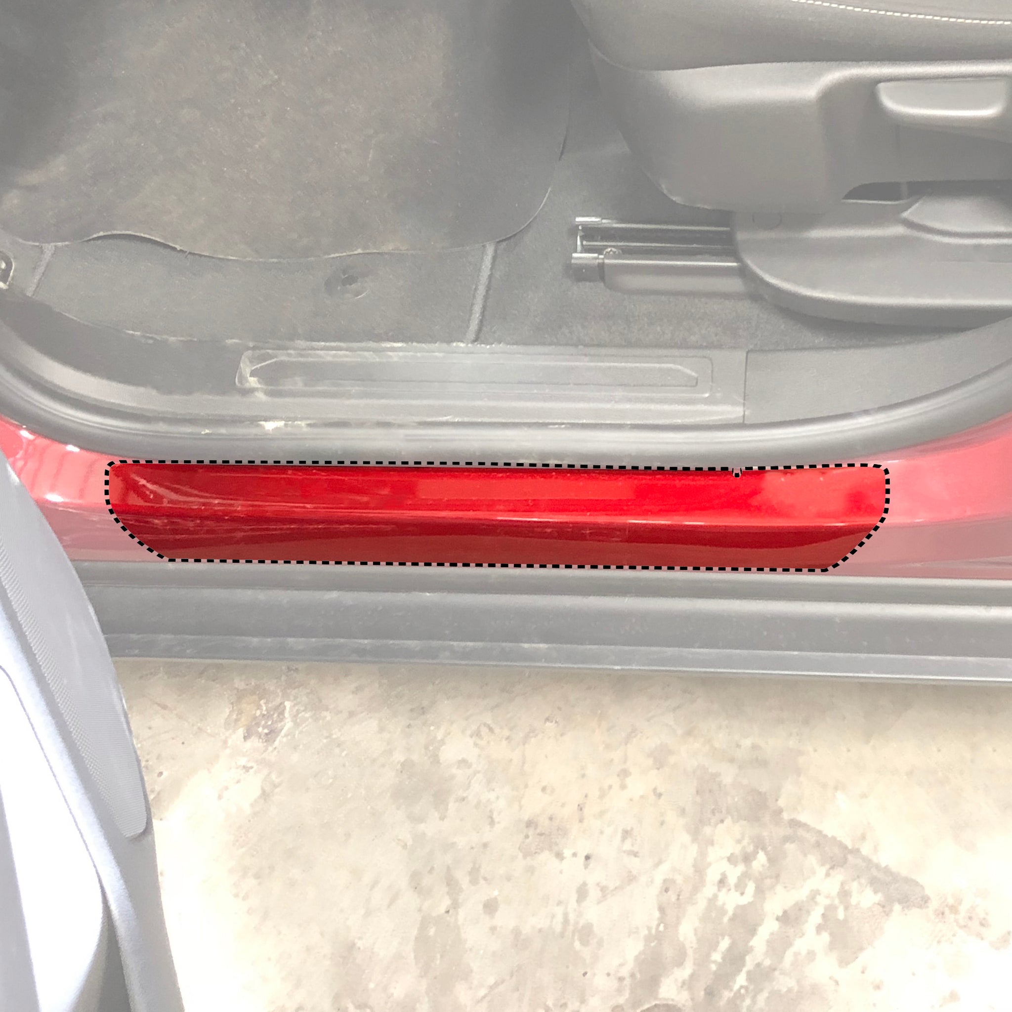 Red Hound Auto Door Sill Paint Protection Film Compatible with GMC Acadia 2017 2018 2019 4 Door 6 Piece PPF Custom Clear Protector Invisible Cover