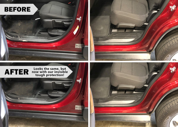 Red Hound Auto Door Sill Paint Protection Film Compatible with GMC Acadia 2017 2018 2019 4 Door 6 Piece PPF Custom Clear Protector Invisible Cover