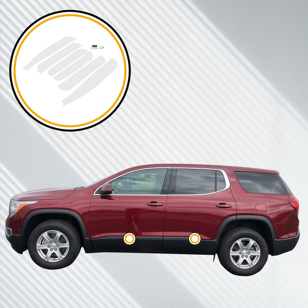 Red Hound Auto Door Sill Paint Protection Film Compatible with GMC Acadia 2017 2018 2019 4 Door 6 Piece PPF Custom Clear Protector Invisible Cover