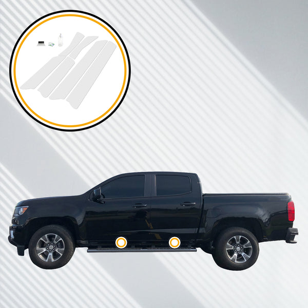 Red Hound Auto Door Sill Paint Protection Film Compatible with Chevrolet Colorado GMC Canyon Crew Cab 2015 2016 2017 2018 2019 4 Door 6 Piece PPF Custom Clear Protector Invisible Cover